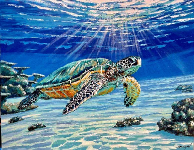 Michel Degav, painter in Mauritius &ndash; Grand Baie